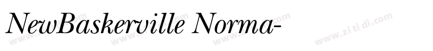 NewBaskerville Norma字体转换